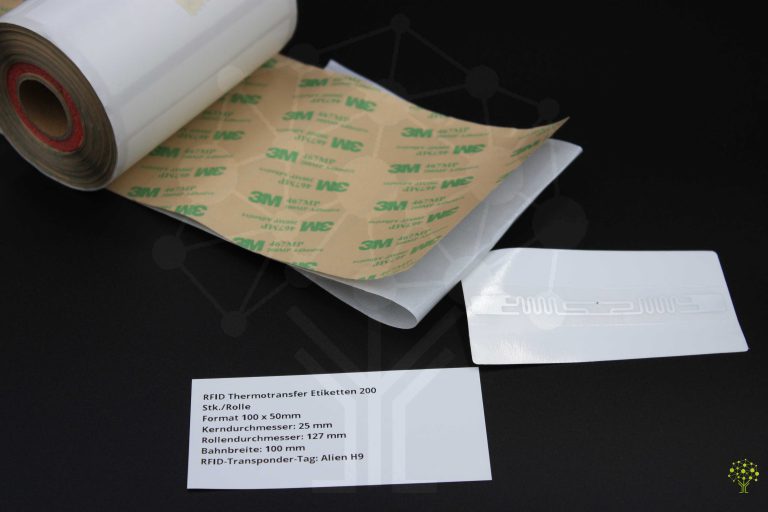 RFID Thermotransfer Etikettent 100 x 50mm